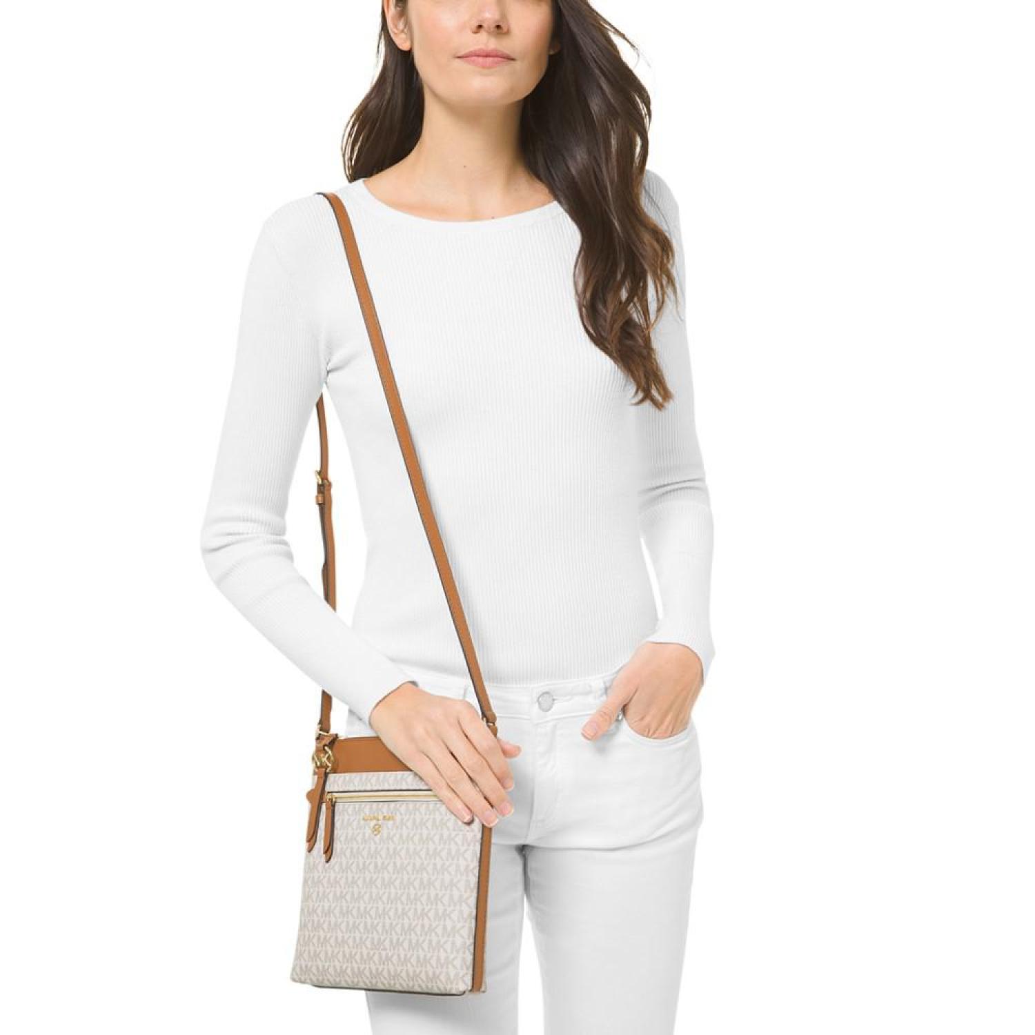 Michael kors large flat crossbody on sale
