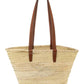 CELINE Triomphe Palm Leaves & Leather Tote