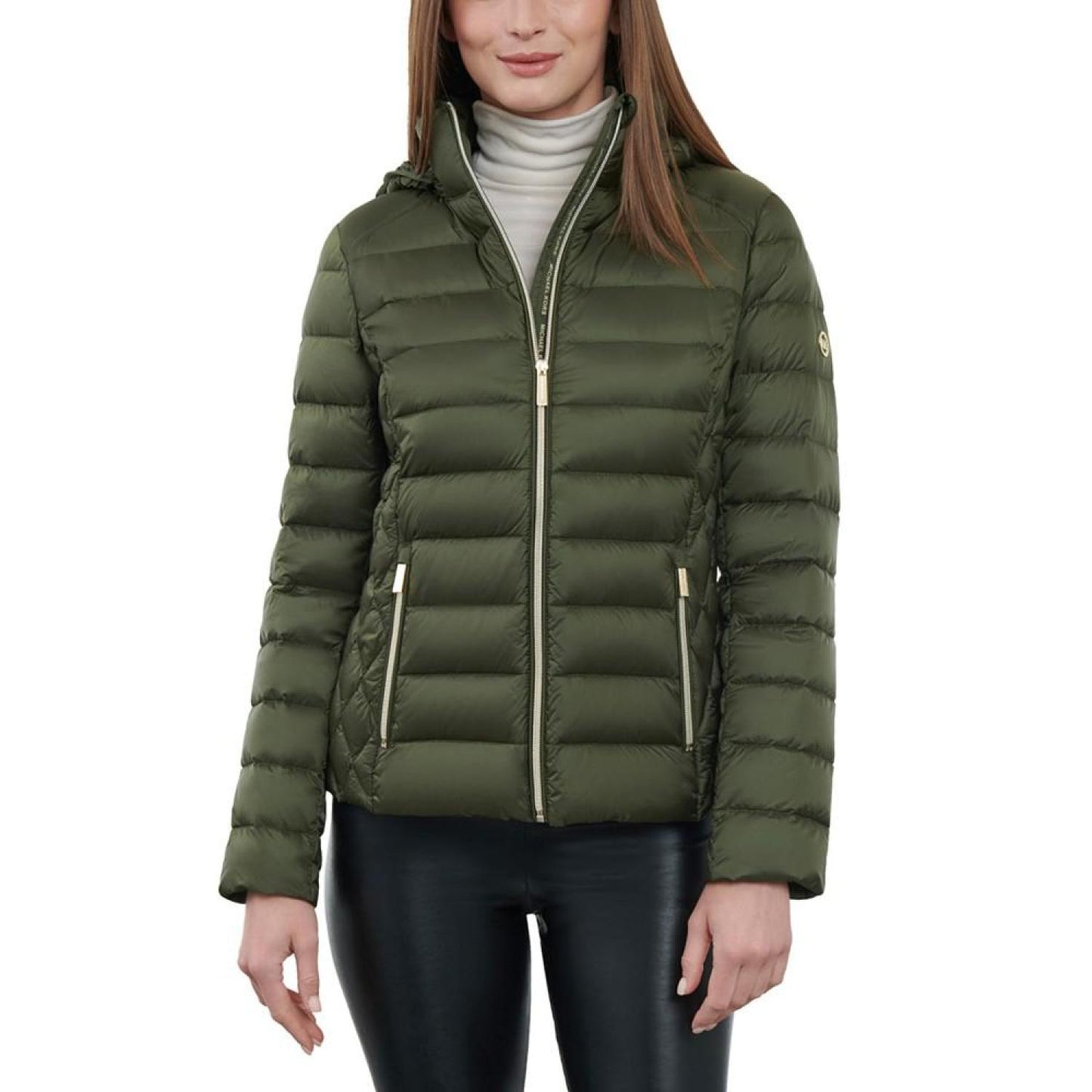 Women's Petite Hooded Packable Puffer Coat, Created for Macy's