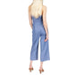 Women's Chambray Tie Jumpsuit, Regular & Petite
