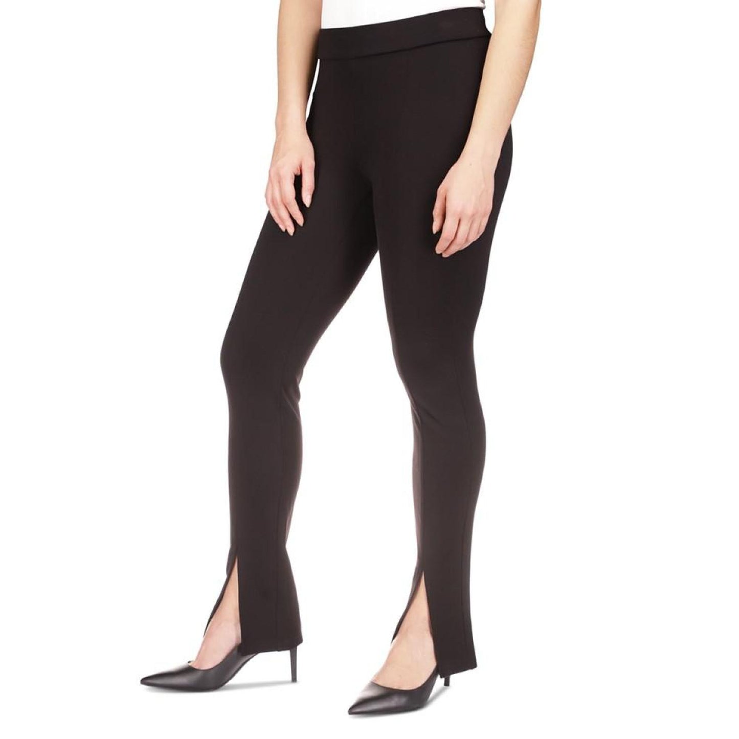 Women's Slit-Hem Leggings, Regular & Petite