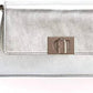 Women's Zoe Leather Shoulder Handbag In Silver
