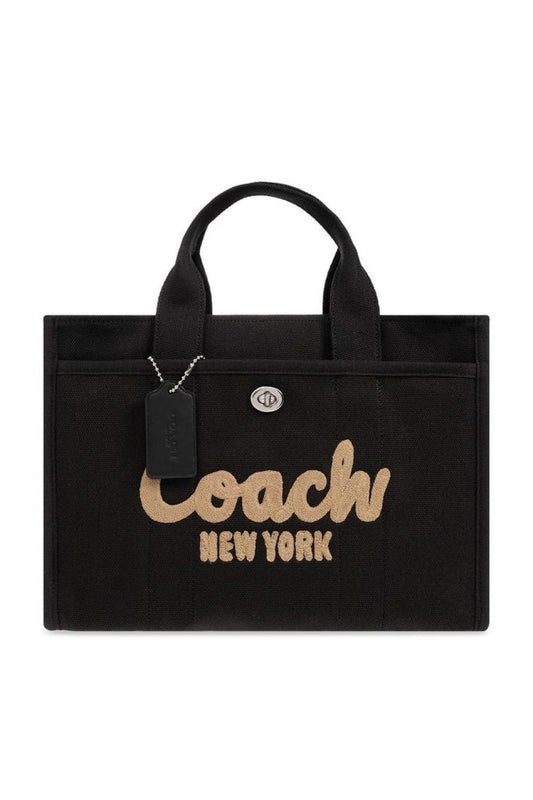 Coach Logo Flocked Tote Bag