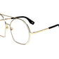 Marc Jacobs Eyewear Semi-Oval Frame Glassses