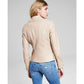 Women's Faux-Leather Asymmetric Moto Coat