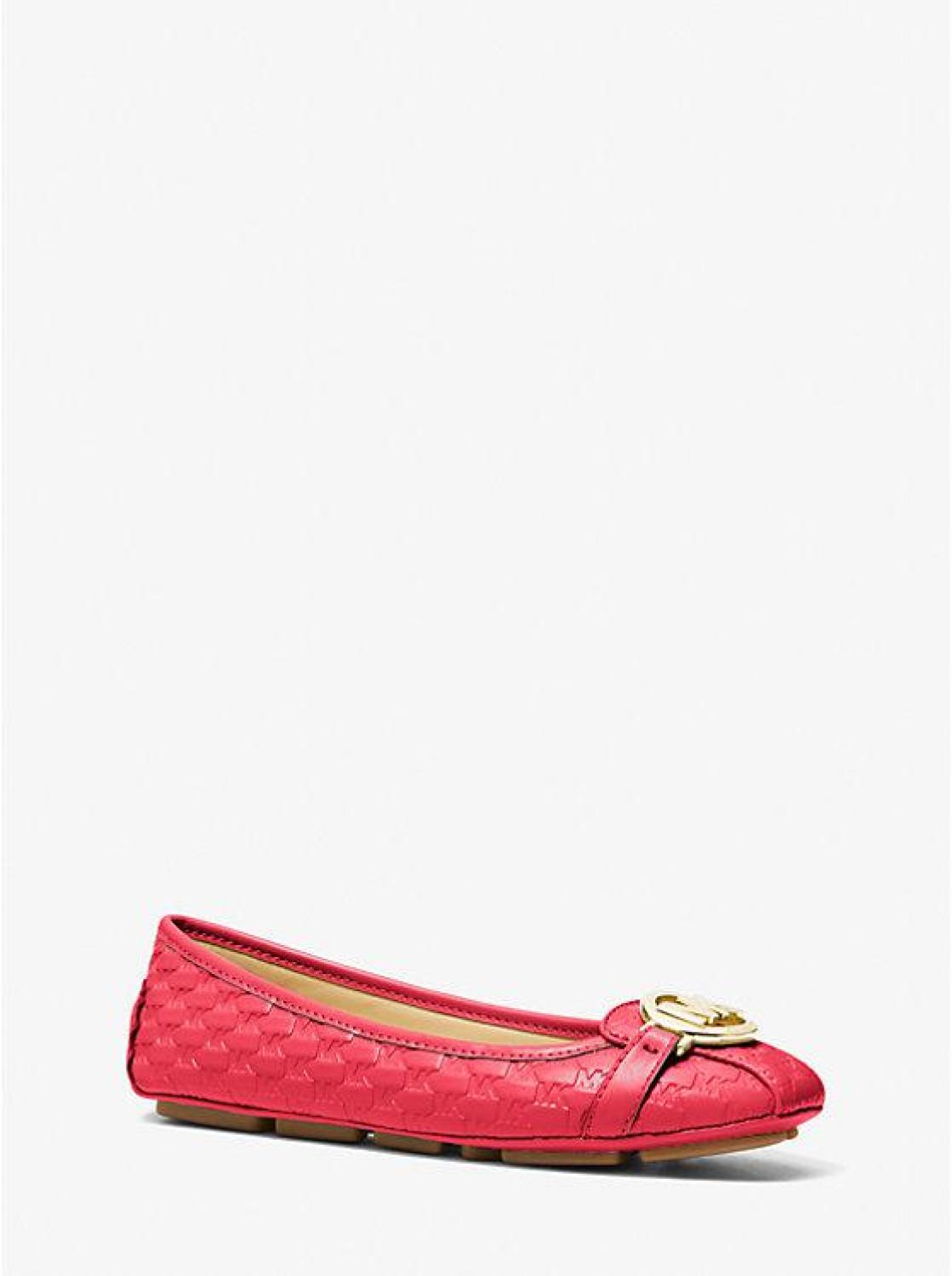 Fulton Logo Embossed Faux Leather Moccasin