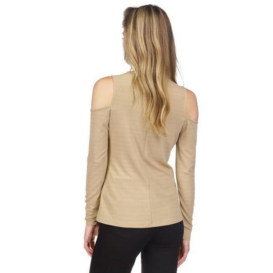 Women's Sparkle Cold-Shoulder Top