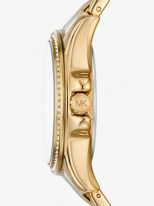 Mini Pilot Pavé Gold-Tone Watch