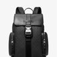 Hudson Signature Logo and Leather Cargo Backpack