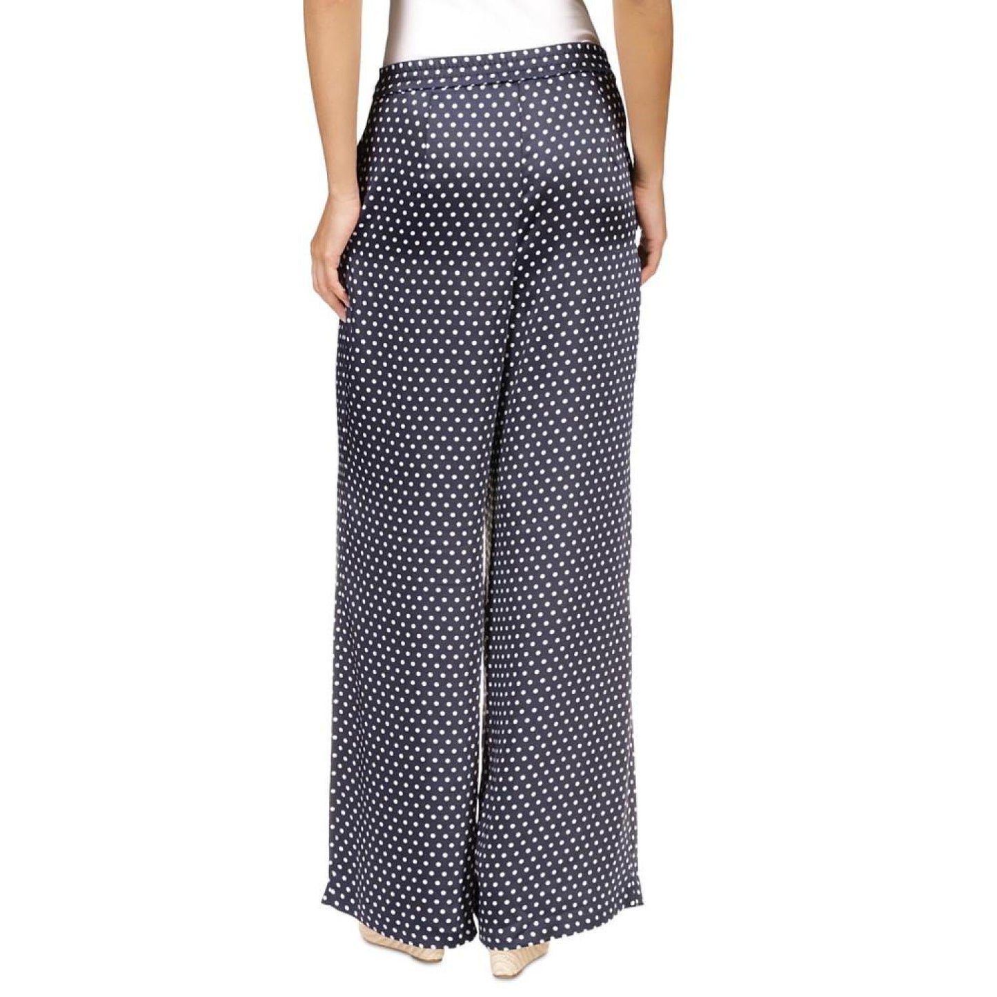 Women's Dot-Print Wide-Leg Pants, Regular & Petite