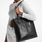 Astor Large Studded Leather Tote Bag