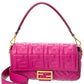 FENDI Baguette Leather Shoulder Bag