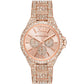 Women's Camille Multifunction Rose Gold-Tone Stainless Steel Pave Bracelet Watch 42mm