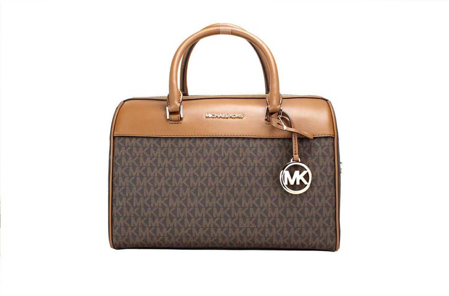 Michael Kors Travel Medium  Signature PVC Duffle Crossbody Handbag Women's Purse