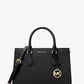 Sheila Medium Faux Saffiano Leather Satchel