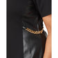 Plus Size Leather Chain Dress