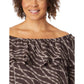 Plus Size Stadium Ruffle Top