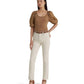 Stretch Cotton Puff-Sleeve Tee