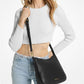 Kensington Large Pebbled Leather Crossbody Bag