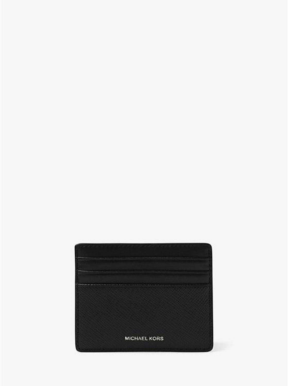 Harrison Crossgrain Leather Tall Card Case