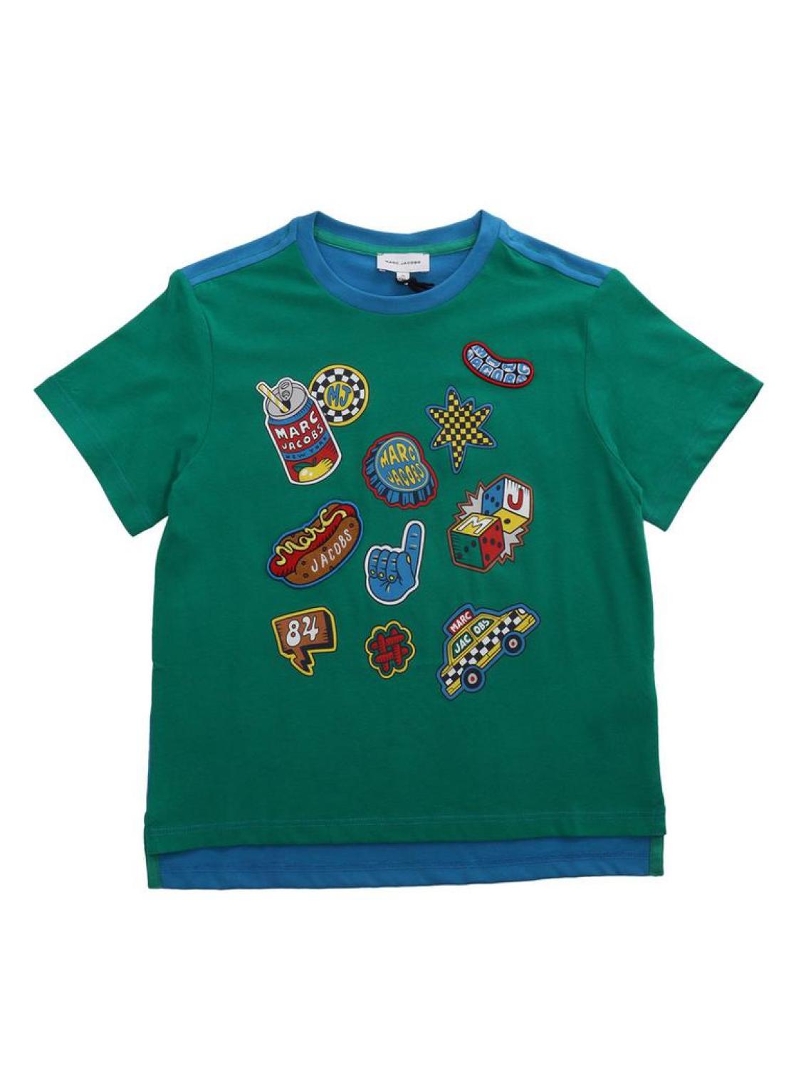 The Marc Jacobs Kids Patch Detailed Crewneck T-Shirt