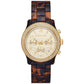 Women's Runway Chronograph Tortoise Acetate Watch 38mm