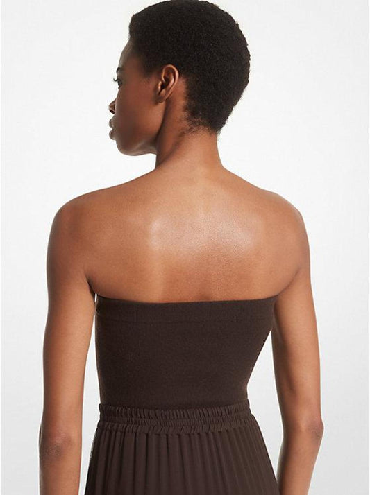 Stretch Cashmere Strapless Bodysuit