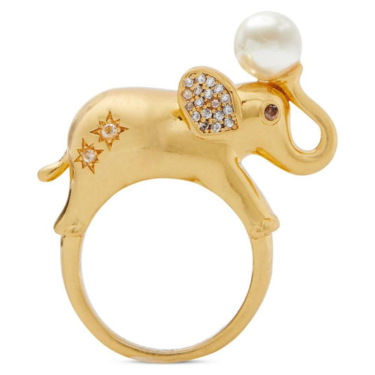 Gold-Tone Winter Carnival Ring