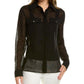 Michael Kors Gauze Linen Cargo Shirt