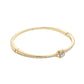 Signature Crystal Stone Pave Bangle Bracelet