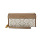 Spade Flower Jacquard Zip Around Continental Wristlet