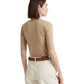 Lace-Up Stretch Cotton Tee