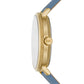 Women's Addyson Quartz Three-Hand Chambray Leather Watch 40mm