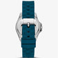 Mini Pilot Pavé Silver-Tone and Logo Silicone Watch