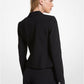 Cropped Crepe Blazer