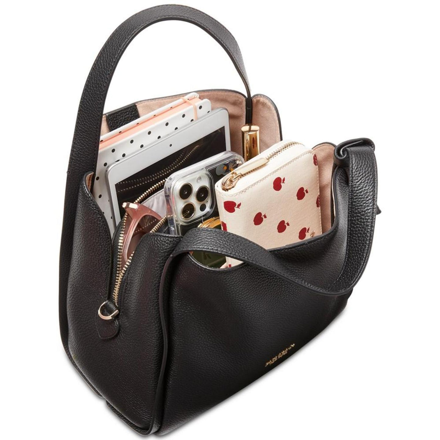 Knott Colorblocked Leather Medium Crossbody Tote
