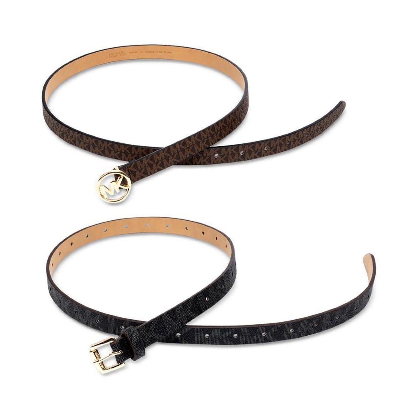 2 Pack Square & Circle Logo Belts