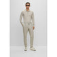 Polo-collar sweater in wool, silk and cashmere