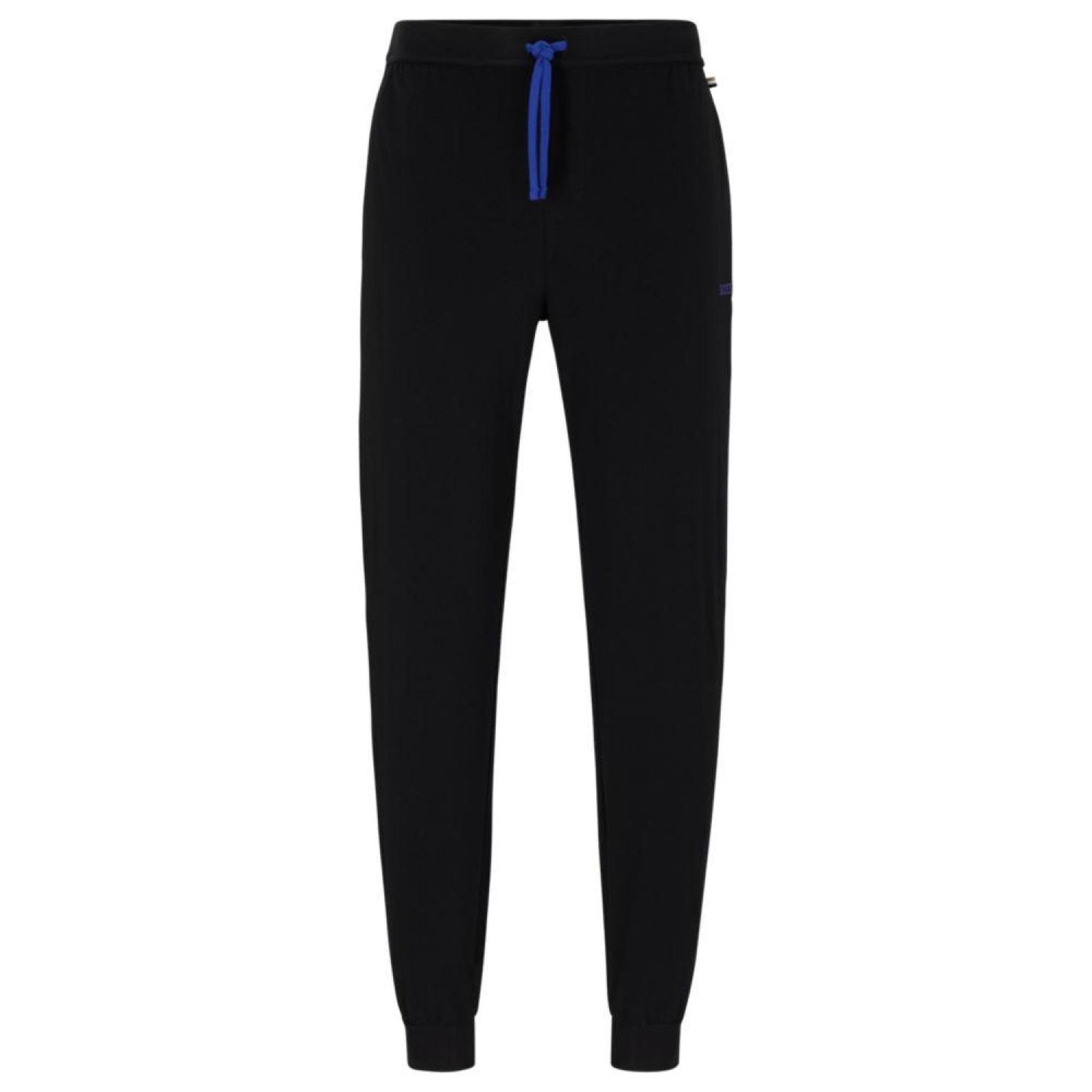 Stretch-cotton tracksuit bottoms with embroidered logo