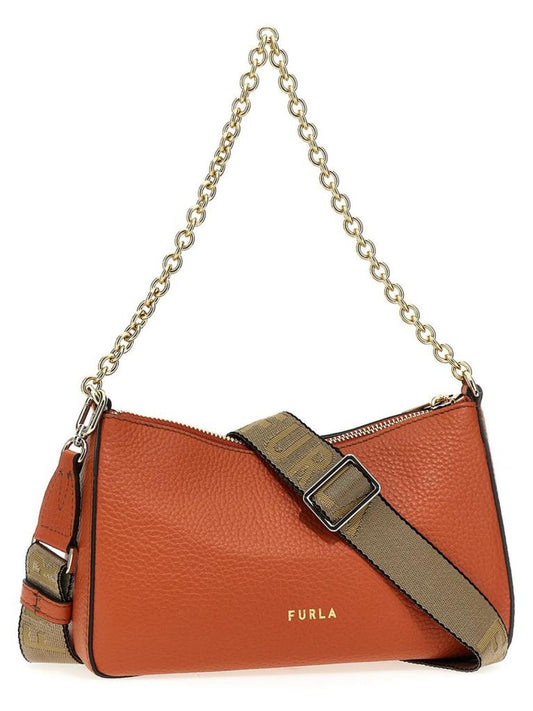 Furla Logo Plaque Zipped Tote Bag