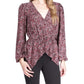 Pop Lux Paisley Wrap Top
