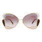 Chloe Cat Eye-Frame Metal Sunglasses