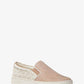 Keaton Two-Tone Logo and Glitter Chain-Mesh Slip-On Sneaker