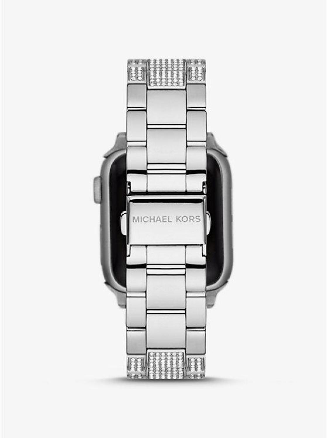 Pavé Silver-Tone Strap For Apple Watch®