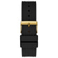 Unisex Black Silicone Strap Watch 39mm