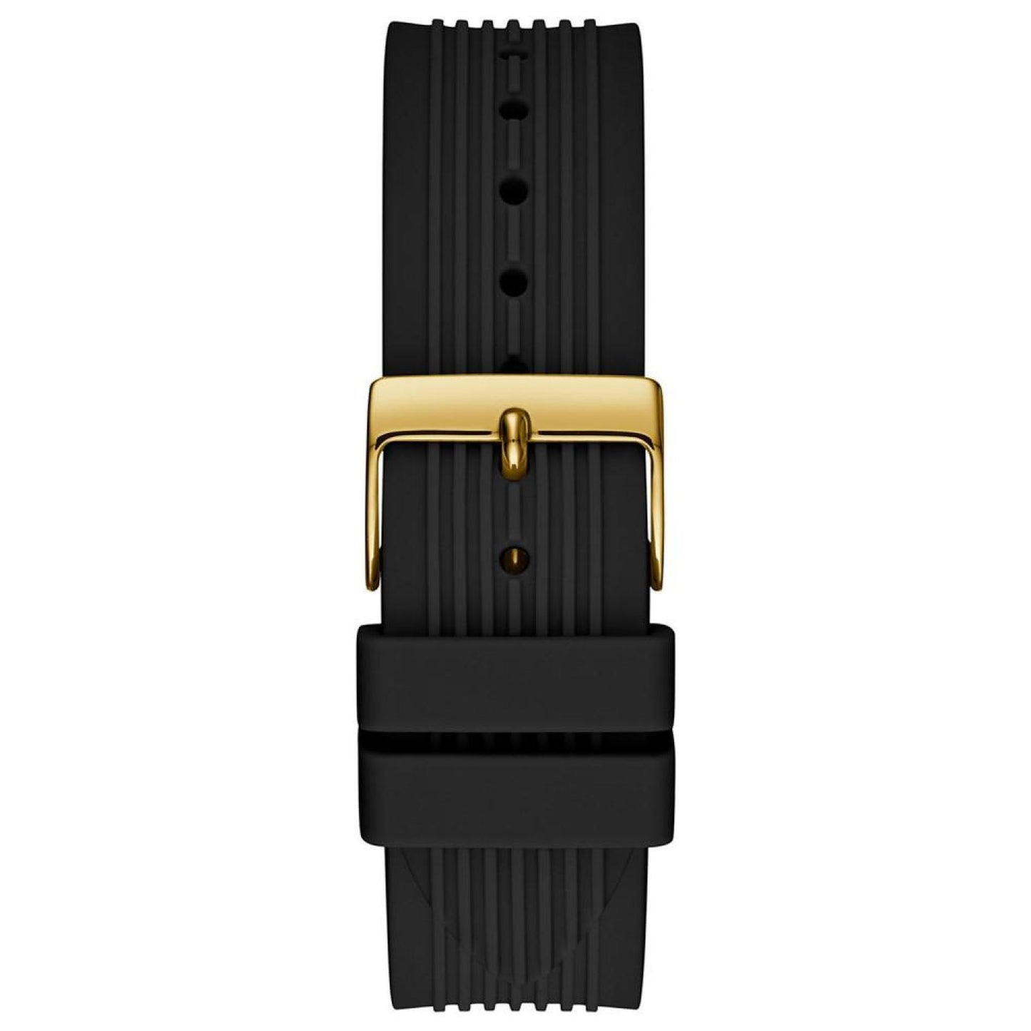 Unisex Black Silicone Strap Watch 39mm