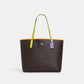 Coach Outlet City Tote In Colorblock Signature Canvas