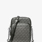 Jet Set Travel Medium Metallic Signature Logo Crossbody Bag