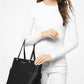 Voyager Small Crossgrain Leather Tote Bag