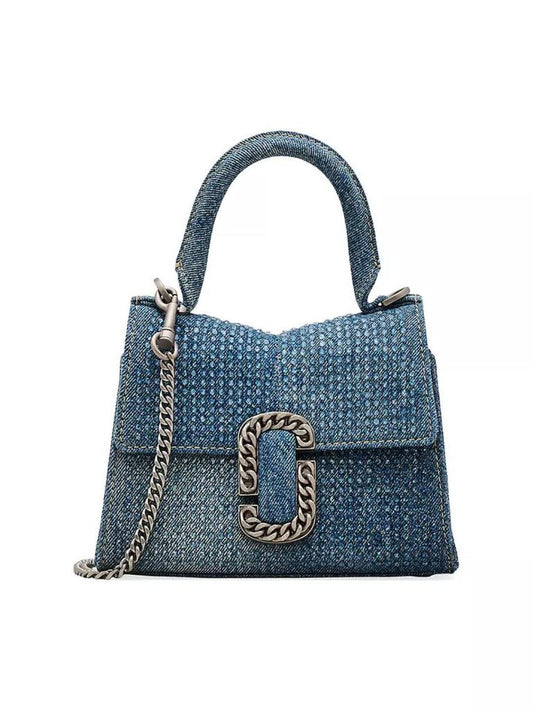 The Crystal Denim St. Marc Mini Top Handle